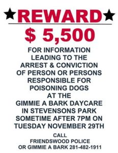 Reward offered after dogs poisoned